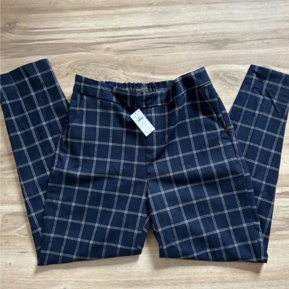 NWT Banana Republic Pant Plaid 6P - Picture 1 of 5